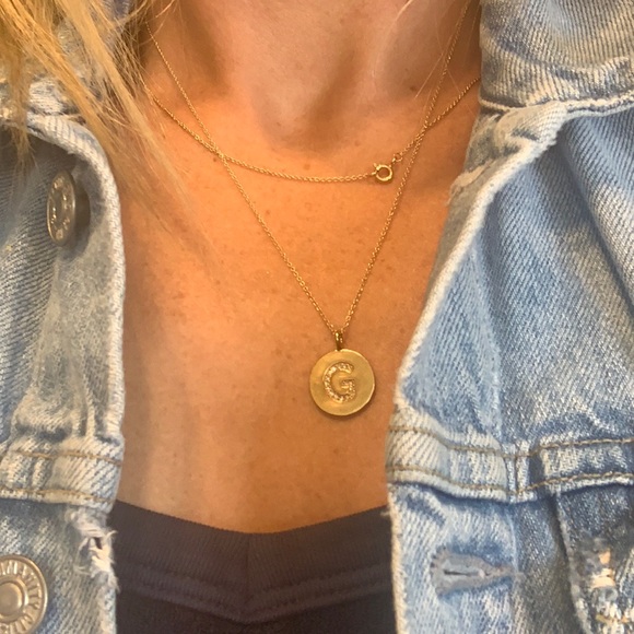 Jennifer Meyer Diamond Initial Pendant 